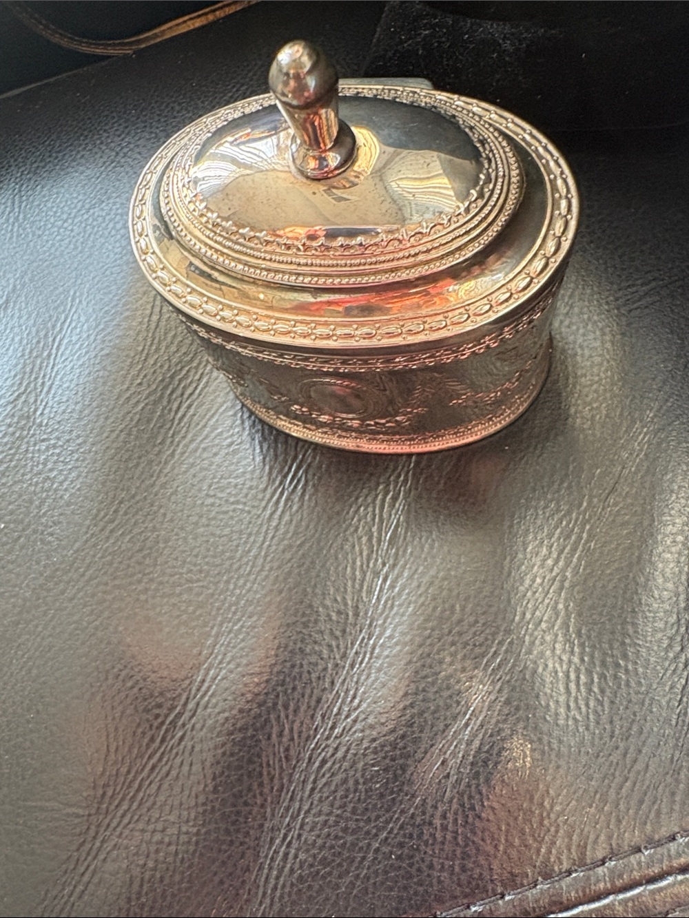 Vintage Ornate Silver Plated Decorative Trinket Box with Lid - Picture 10 of 10